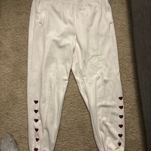 Lou and grey white sweatpants women’s medium
